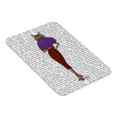 赤いドレスの猫 マグネット (右側)