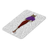 赤いドレスの猫 マグネット (左側)