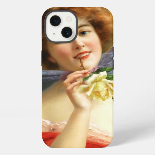 赤いドレスの貴婦人 iPhoneケース (裏面)