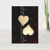 赤いドレスの遊バイオリンの女性 シーズンカード (裏面)