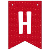 赤いドレスを着た可愛らしい小さな王女 バンティングフラッグ (第2の旗)