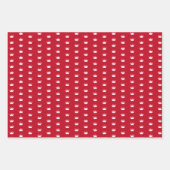 赤いドレスを着た可愛らしい小さな王女 ラッピングペーパーシート (正面2)