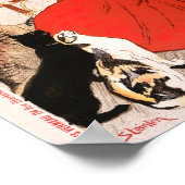 赤いドレスを着た女の子、ミルク・スティーンレン・ポスターを飲む ポスター (角)