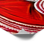 赤いドレスを着た女性 ポスター (角)