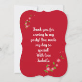 赤いドレスを着た小さな王女 (裏面)