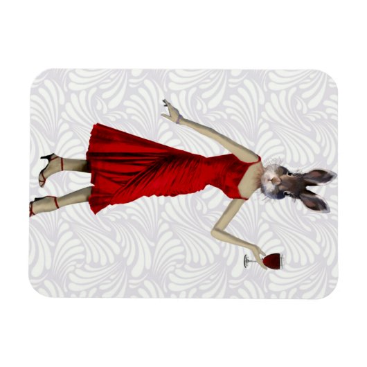 赤いドレス2 マグネット (横)