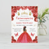 赤いドレス 黒い肌のプリンセス  キンセアニエラ 招待状 (スタンド正面)