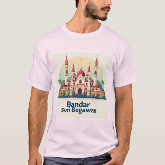 赤いドームが特徴のバンダルスリブガワン Tシャツ (正面)