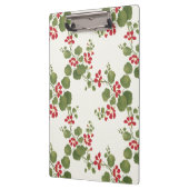 赤いナスタジウムクリーム背景 クリップボード (左)