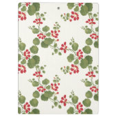 赤いナスタジウムクリーム背景 クリップボード (裏面)