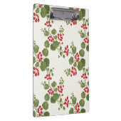 赤いナスタジウムクリーム背景 クリップボード (右)