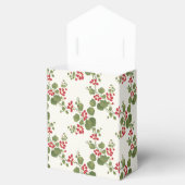 赤いナスタジウムクリーム背景 フェイバーボックス (オープン)