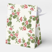 赤いナスタジウムクリーム背景 フェイバーボックス (裏面サイド)