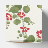 赤いナスタジウムクリーム背景 フェイバーボックス (上部)