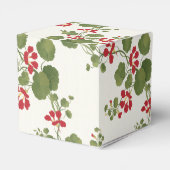 赤いナスタジウムクリーム背景 フェイバーボックス (裏面サイド)