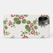 赤いナスタジウムクリーム背景 Case-Mate iPhoneケース (裏面(横))