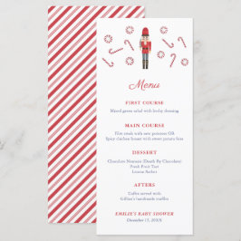 赤いナッツクラッカーのキャンディケインズ ファミリークリスマスパーティ メニュー