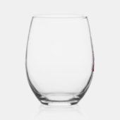 赤いナパバレーバチェロレッテ ステムなしワイングラス (右)