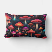 赤いネオンキノコで心地よいゾーンを高める ランバークッション (正面)