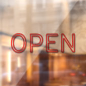 赤いネオン窓を開く ウィンドウサイン (シート2)