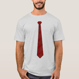 赤いネクタイのワイシャツ Tシャツ