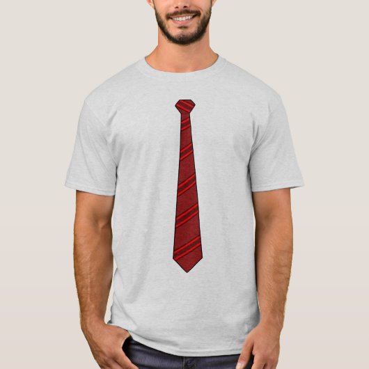赤いネクタイのワイシャツ Tシャツ (正面)