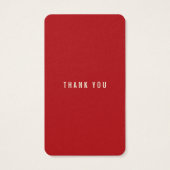 赤いネスティングバーズファミリーベイビーシャワーDIYギフトラベル (裏面)