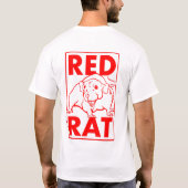 赤いネズミ Tシャツ (裏面)
