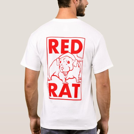 赤いネズミ Tシャツ (裏面)