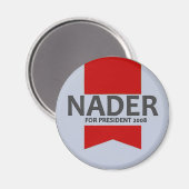 赤いネダーリボンボタン マグネット (正面/裏面)