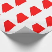 赤いネバダ ラッピングペーパー (角)