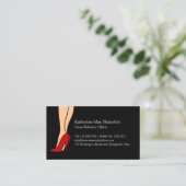 赤いハイヒールの小剣のスタイル 名刺 (スタンド正面)