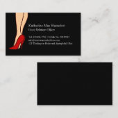 赤いハイヒールの小剣のスタイル 名刺 (正面/裏面)