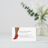 赤いハイヒールの小剣のファッション 名刺 (スタンド正面)