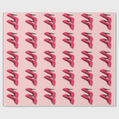 赤いハイヒールの小剣 ラッピングペーパー (フラット)