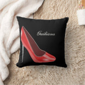 赤いハイヒール クッション (ブランケット)