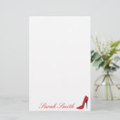 赤いハイヒール 便箋 (スタンド正面)