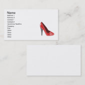 赤いハイヒール 名刺 (正面/裏面)