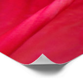 赤いハイビスカスが雌しべと雄しべのクローズアップ ポスター (角)