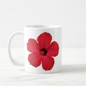 赤いハイビスカスのコーヒー・マグ コーヒーマグカップ (左)