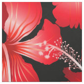 赤いハイビスカスの花 ファブリック (見本)
