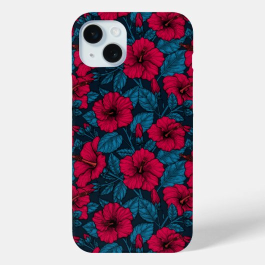 赤いハイビスカスの花 Case-Mate iPhoneケース (裏面)