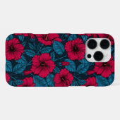赤いハイビスカスの花 iPhoneケース (裏面横)