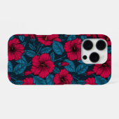 赤いハイビスカスの花 iPhoneケース (裏面横)