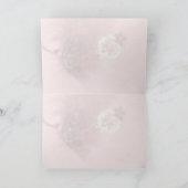 赤いハイビスカスグリーティングカード カード (内部)