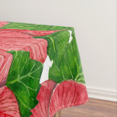 赤いハイビスカスパターンII テーブルクロス (インサイチュ)