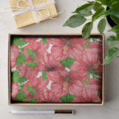 赤いハイビスカスパターンII 薄葉紙 (ギフト)