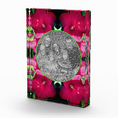 赤いハイビスカスフラワーフレーム フォトブロック (右)