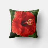 赤いハイビスカス クッション (裏面)