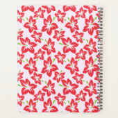 赤いハイビスカス、赤い花、あなたの名前 プランナー手帳 (裏面)